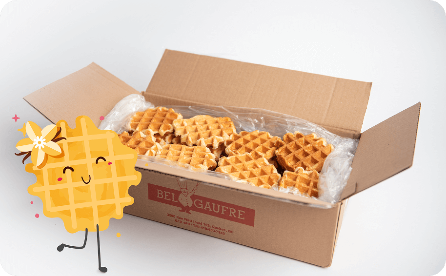 Gaufre Vanille – Paquet de 40 gaufres